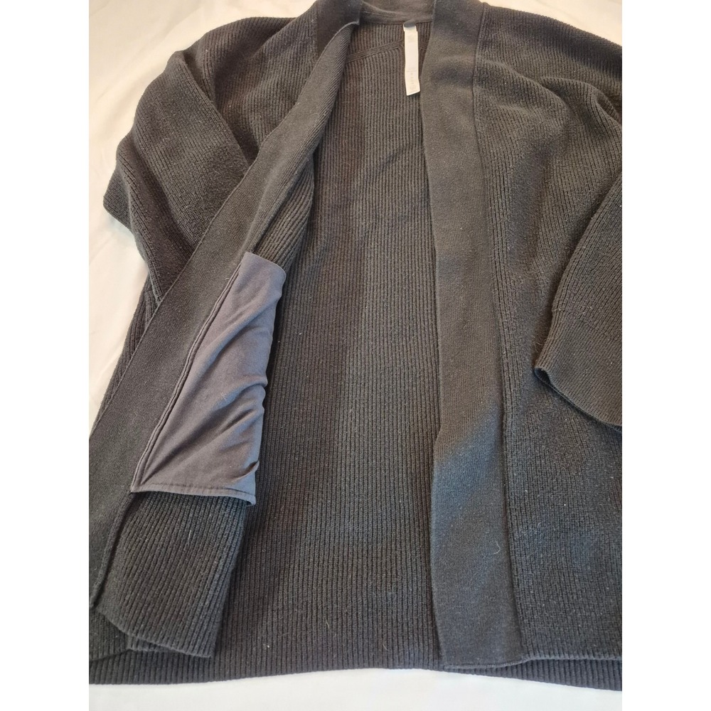 Lululemon Merino Wool Blend Ribbed Thick Knit Cardigan Black Open Front Size
12 - Picture 6 of 9